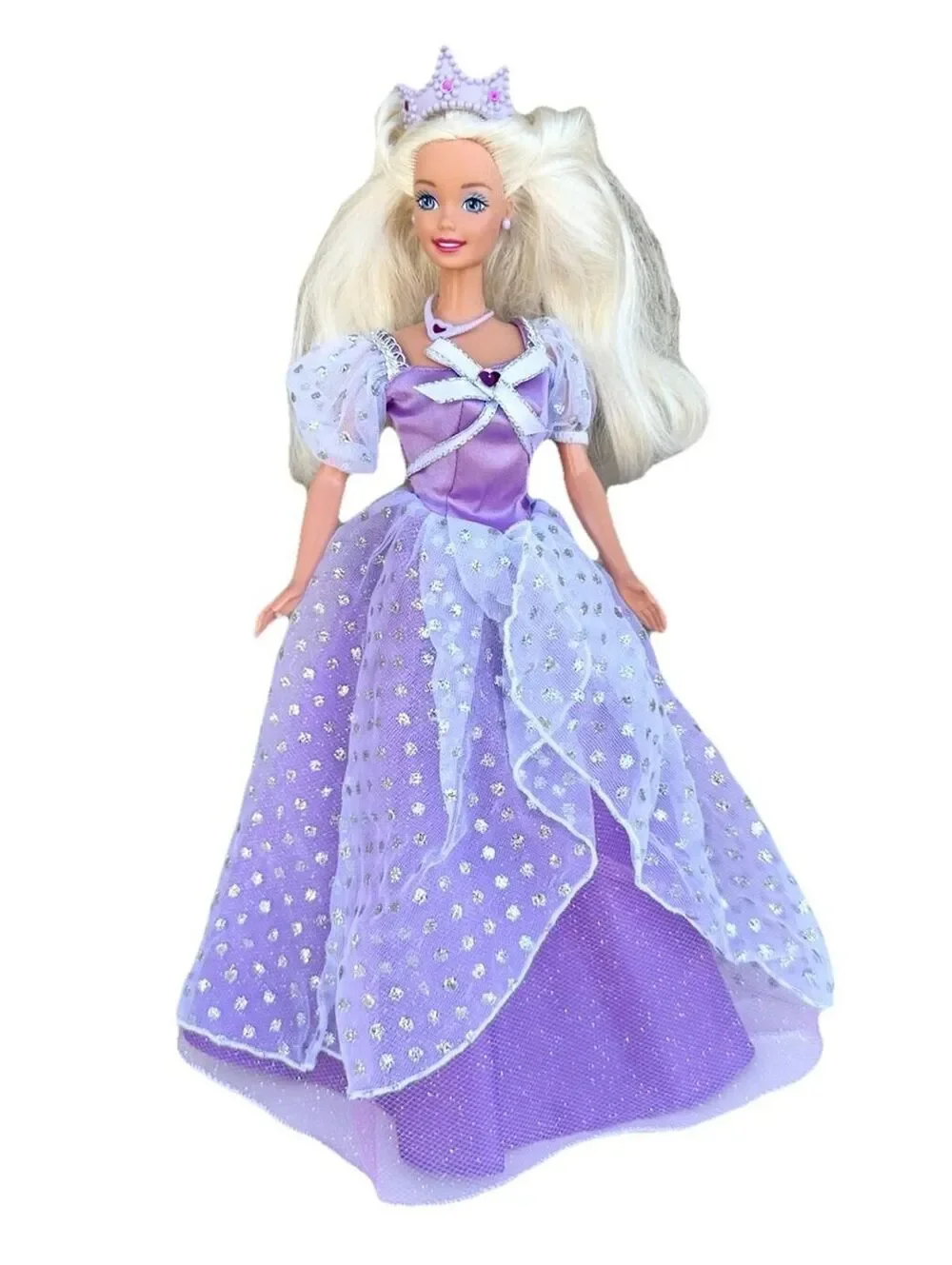 1997 Your Very First Royal Princess Barbie #18404 Purple Gown Crown Mattel